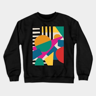 Abstract pattern 80s style geometric Crewneck Sweatshirt